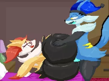 Karter Giving Braixen Some Company