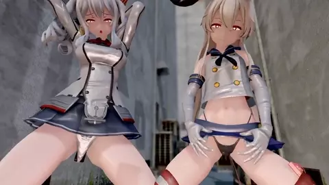 Shimakaze & Kashima - Testing Vibrators [R18] Aobee