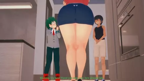 Inko Midoriya Sneaky fucks Dekus friend