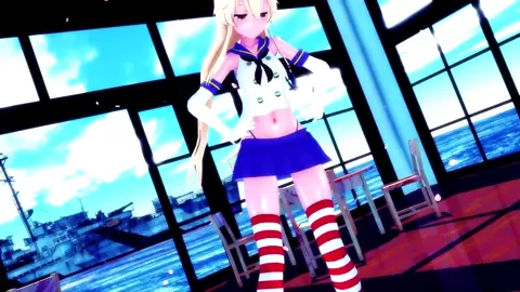 Shimakaze - Shake It [MMD R15] Hamselvish
