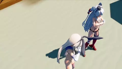Shimakaze & Amatsukaze - Luvoratorrrrry! [MMD R18] west4826