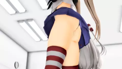 Shimakaze & Amatsukaze - Love me if you can [MMD R15] nitinino