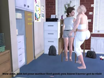 Mom visits the boys dorm (futa on male)