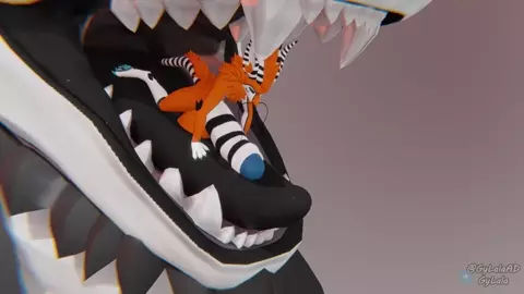 Oral vore by gylala