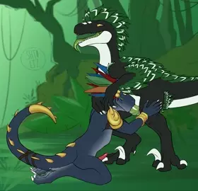 Lizardman x raptor