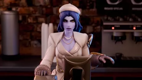 Widowmaker  make a cream  coffee ☕️