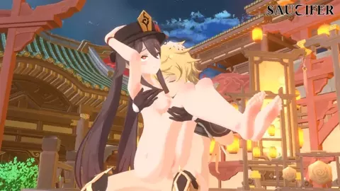 Hu Tao Uplift Cowgirl [Saucifer3D]