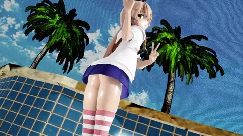 Shimakaze - Sunnydays! (pool sex) [MMD R18] RubyMMD