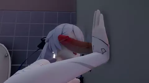 Bronya - Blowjob in the toilet (Part 1)