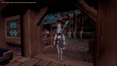 2 Futa Draenei creampie Female Elf