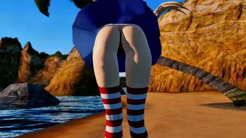 Shimakaze - Deep Blue Town [MMD R18] DoubleMD