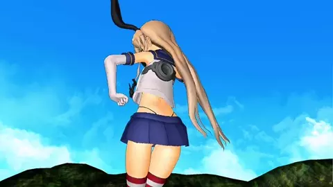 Shimakaze - Deep Blue Town [MMD R18] Strawberriegirl