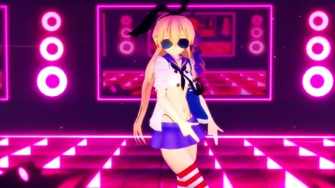 Shimakaze - BANDID [MMD R185] Hamselvish