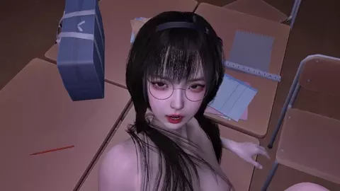 Tutoring with Glasses Girl Continues