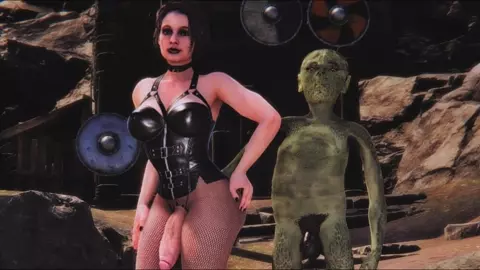 Goblin and futa Jill Valentine