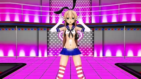 Shimakaze - Piman Taiso and training [MMD R18] RubyMMD