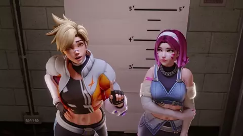 Tracer & D.Va - In Trouble [Topless&NoMale][TheCount][NO WM]