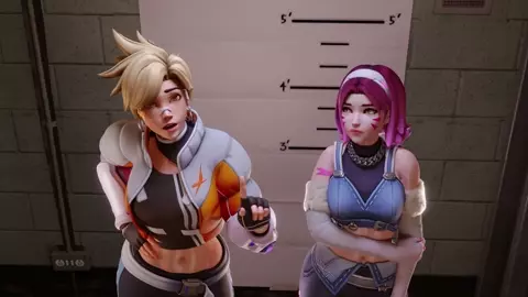 Tracer & D.Va - In Trouble [Base&NoMale][TheCount][NO WM]
