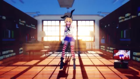 Shimakaze - Whiplash (ver. 2) [MMD R15] Hamselvish