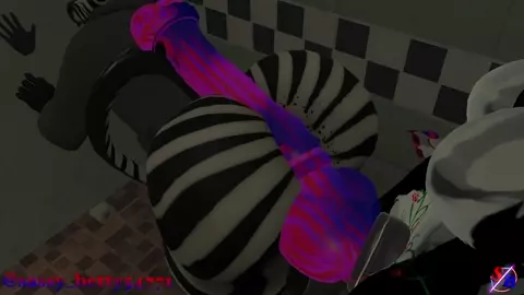 I pin him to a wall rub my hard horse cock on he’s ass