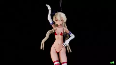 Shimakaze - Higan (D ver.) [MMD R15] Delor