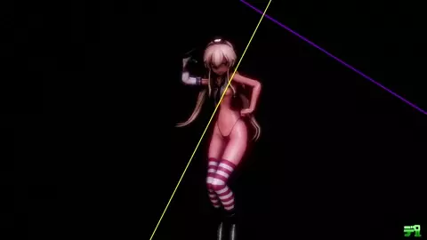 Shimakaze - Deep Blue Town (C ver.) [MMD R18] Delor