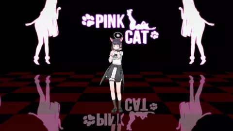 pink cat Kazusa band 《MMD》