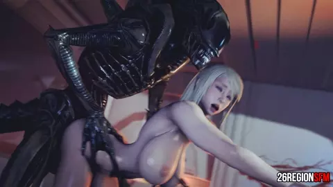 Samus VS Xenomorph (Nude)