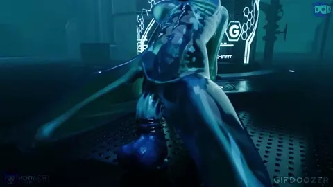 Slime Tifa dildo play
