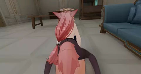 Full video of Yae Miko and Mirror Maiden Futa.