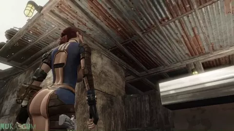 Vault slut is addicted to mutant cock 1-2