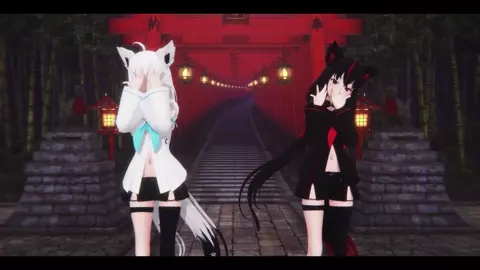 Kiss Kitsune - Shirakami Fubuki & Kurokami fubuki