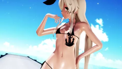 Shimakaze - Love Me If You Can [MMD R15] Gib