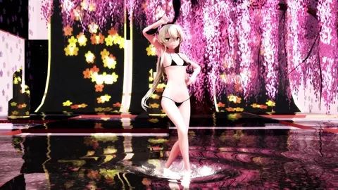 Shimakaze - Negaiboshi [MMD R15] Gib