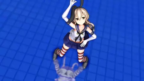 Shimakaze - Massara BlueJeans [MMD R15] Monzen