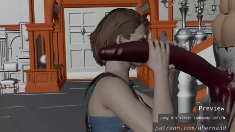Qherna3d lady D and Jill preview