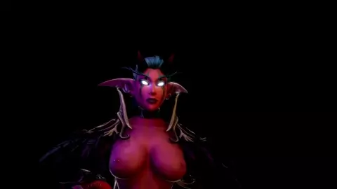 Demon hunter dominates a futa Eredar