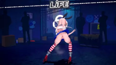 Shimakaze - Ghost Dance (ver. 2) [MMD R18] GenesisMMD