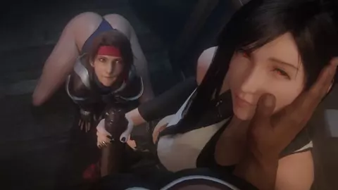 Tifa & Jessie Handjob Facial [Blacked][9Nithes][4K]