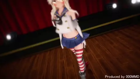 Shimakaze - Whoo Rainbow [MMD R18] 000MMD