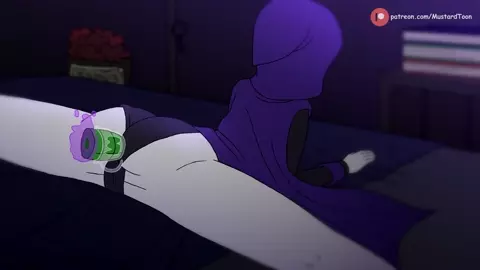 Raven playing around at night!