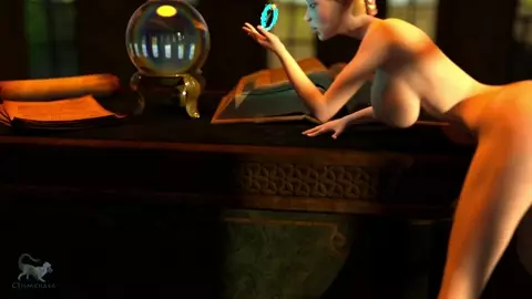 Elf Slut Loves Magic Dildo In Her Pussy