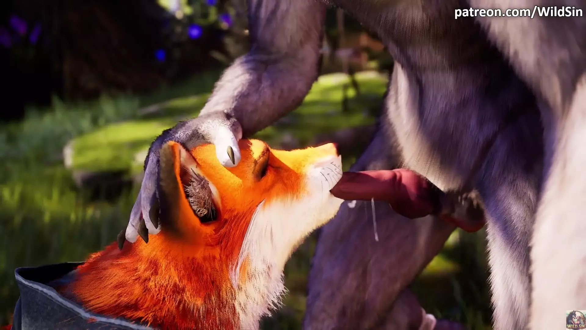 Werewolf fucks Fox girl in The Forest
