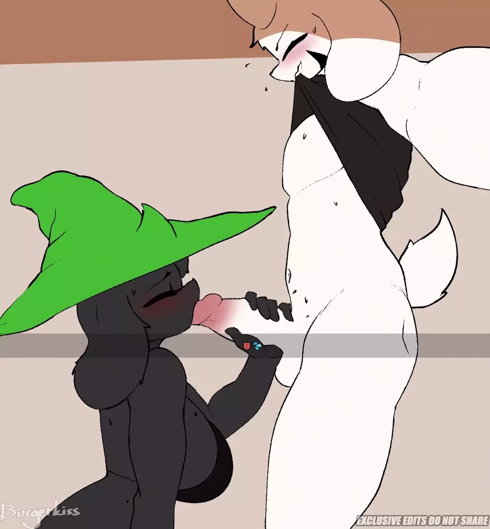 Ralsei X Asriel『Burgerkiss』