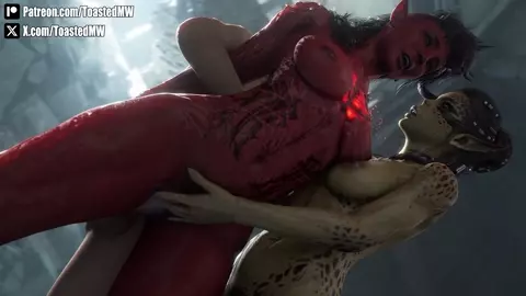 Karlach X Lae'zel Dungeon Threesome