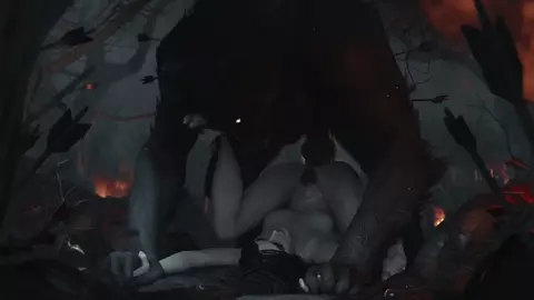 Serana & Werewolf [Pubic Hair][Zmsfm][4K60FPS]